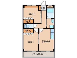 黒江駅 徒歩8分 2階の物件間取画像